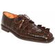 Romano "T-Rex" Brown All-Over Nile Hornback Crocodile With Giant Dual Tails Shoes